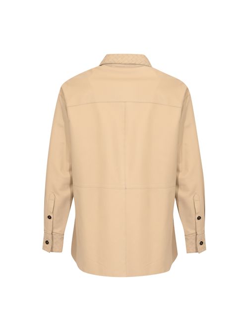 Giubbotto Essaouira Weaved in pelle Cream LEATHER AUTHORITY | ESSAOUIRA WEAVED016